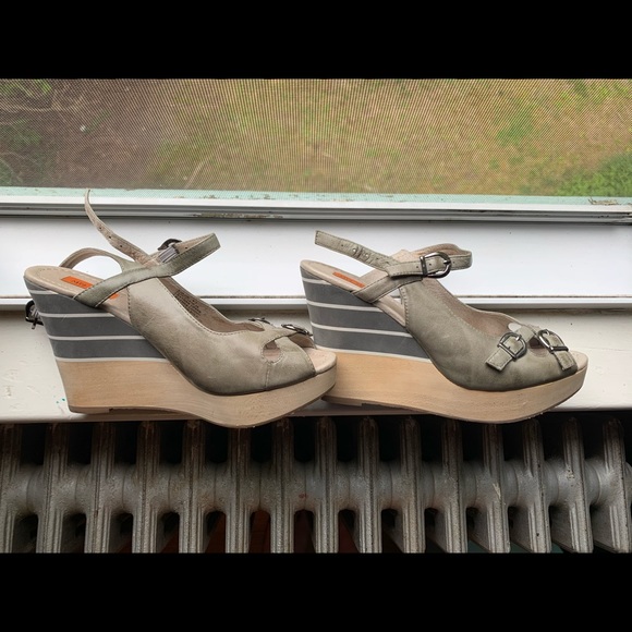 Miz Mooz striped wedges - Picture 1 of 6